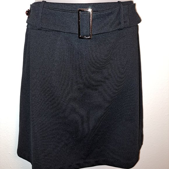 New York & Company Dresses & Skirts - New York & Company Stretch Black Skirt w/ Belt Medium